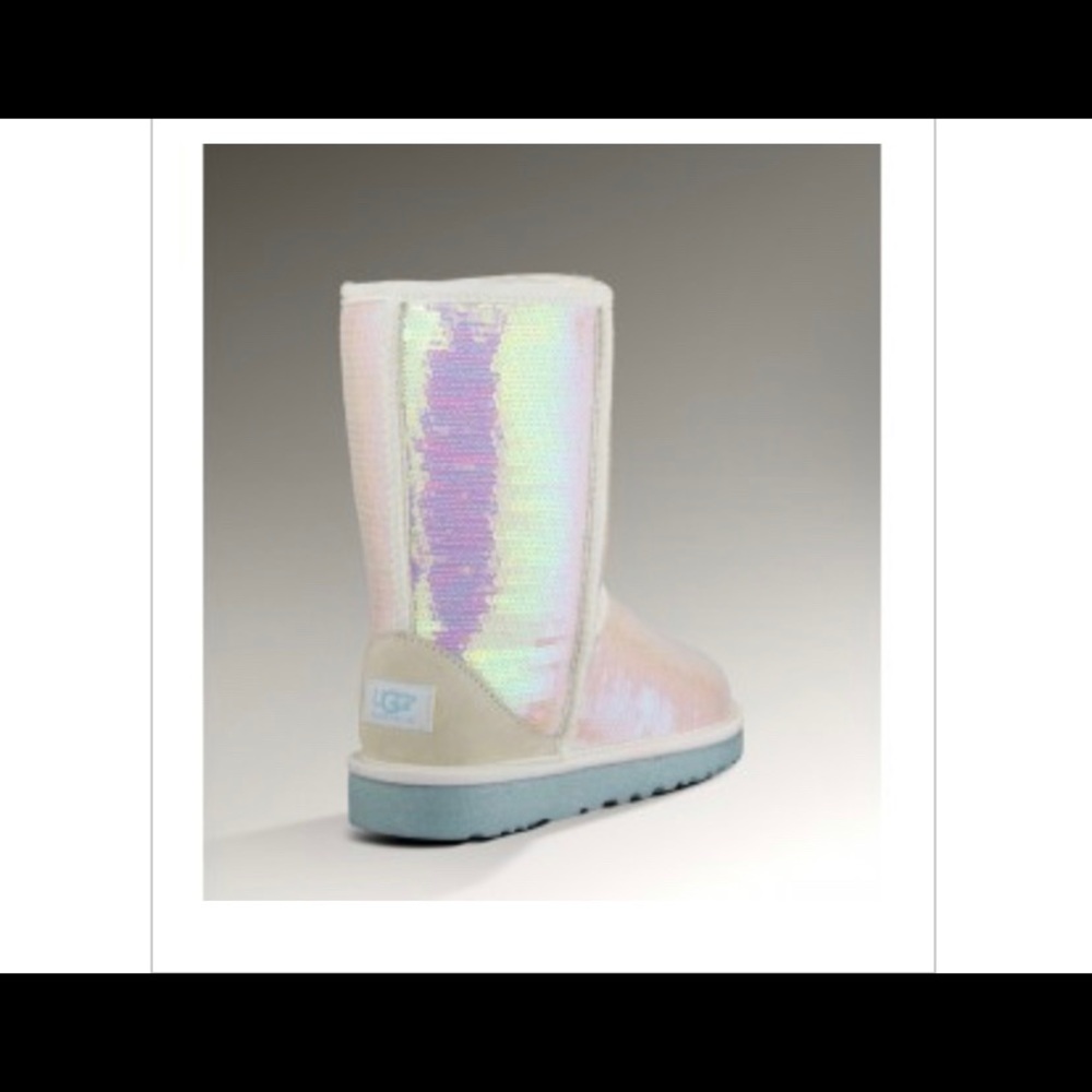 UGG white sparkly “I Do!” Boots